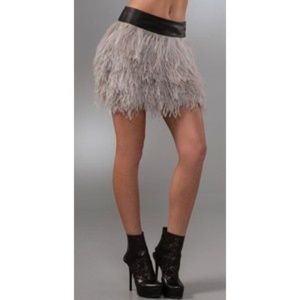 Robert Rodriguez Ostrich Feather Skirt